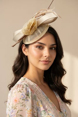 Floral and Bow Fascinator