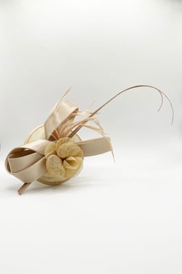 Floral and Bow Fascinator