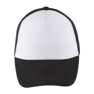 SOLS Kinder/Kids Bubbel Baseballpet (Wit/zwart)