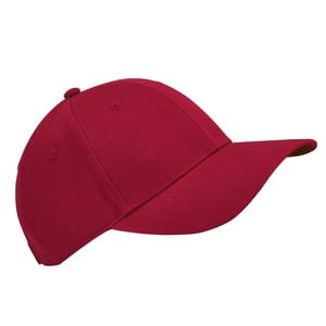 Beechfield Childrens/Kids EarthAware 6 Panel Organic Cotton Baseball Cap (Klassiek rood)