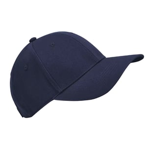 Beechfield Childrens/Kids EarthAware 6 Panel Organic Cotton Baseball Cap (Franse marine)