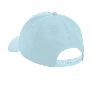 Beechfield 5 Panelen Biologisch Katoenen Baseball Cap (Poederblauw)