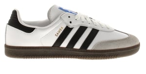Adidas Originals Womens Trainers Samba Og Leather Lace Up white