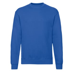 Fruit of the Loom Heren Klassiek Ingelegd Sweatshirt (Koningsblauw)