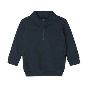 Babybugz Sweatshirt met kwart rits voor baby's (Marine)