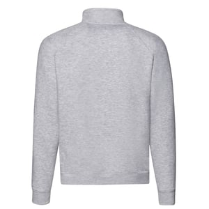 Fruit of the Loom Heren Premium Sweatshirt met Ritssluiting (Heide Grijs)