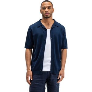 Butcher of Blue Clifde knit shirt alaska blue