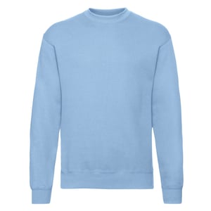 Fruit of the Loom Heren Klassiek Ingelegd Sweatshirt (Hemelsblauw)