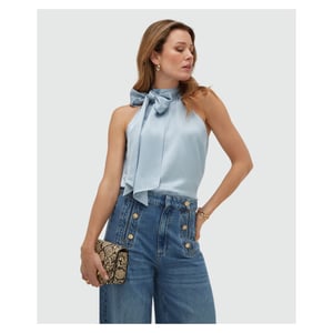 Josh V Yaniek loose fit top in satin look tops jv-2605-0107