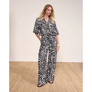 Tramontana Trousers print blacks