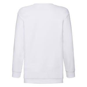 Fruit of the Loom Klassiek Effen Sweatshirt voor Kinderen/Kinderen (Wit)