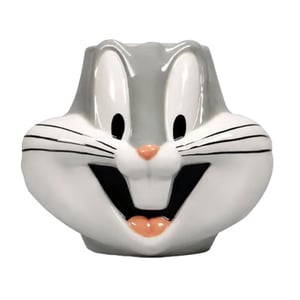 Looney Tunes Mok in de vorm van Bugs Bunny 350ml (Grijs/Wit)