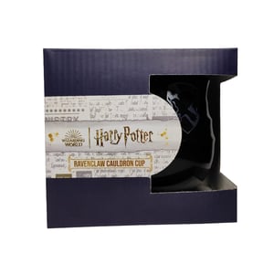 Harry Potter Tovenaarswereld Cauldron Ravenclaw 350ml mok (ZWART/BLAUW)