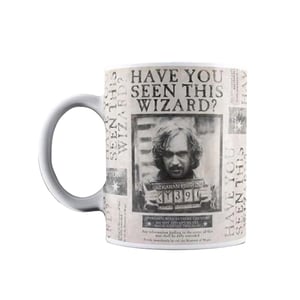 Harry Potter Gezocht poster Sirius Black mok (Wit/Grijs)