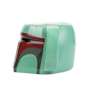 Star Wars Gebeeldhouwde Boba Fett-mok (Groen/rood)