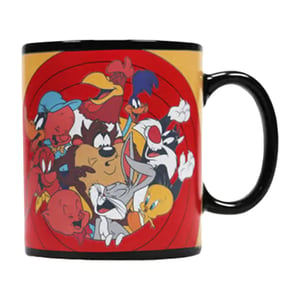 Looney Tunes Gang 400ml Warmte Wisselende Mok (Zwart/Rood/Geel)