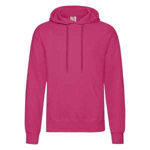 Fruit of the Loom Heren Klassieke Hoodie (Fuchsia)