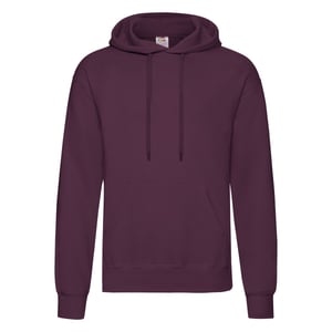 Fruit of the Loom Klassieke herenhoodie (Bourgondië)
