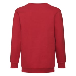 Fruit of the Loom Kinder/Kids Klassiek Sweatshirt met Inzet (Rood)
