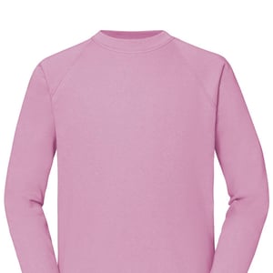 Fruit of the Loom Heren Klassiek Raglan Sweatshirt (Lichtroze)