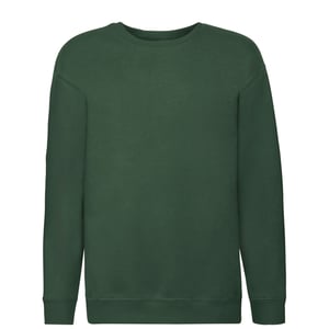 Fruit of the Loom Kinder/Kids Premium Sweatshirt met Inzetstuk (Fles groen)