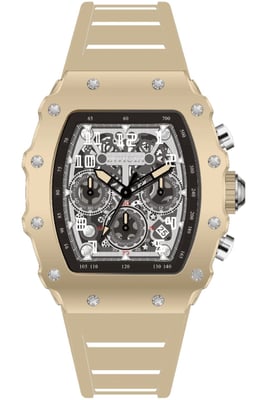 INVICTA Racing 69704 Herrklocka - Kvartsverk - Akryl med Silver Urskiva - 43 mm