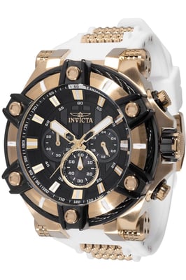 Invicta Bolt 49806 Herenhorloge - Quartz Uurwerk - Roestvrij Staal met Zwarte Wijzerplaat - 52 mm