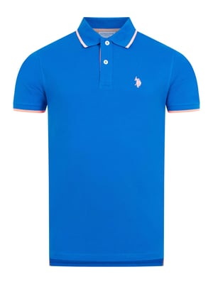 U.S. Polo Assn. heren poloshirt van katoen met contrastdetails