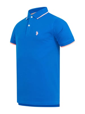 U.S. Polo Assn. heren poloshirt van katoen met contrastdetails