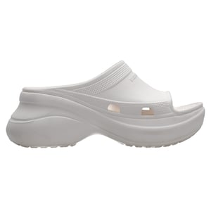 Balenciaga x Crocs Pool Slide Sandaler i vitt gummi