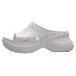 Balenciaga x Crocs Pool Slide Sandaler i vitt gummi