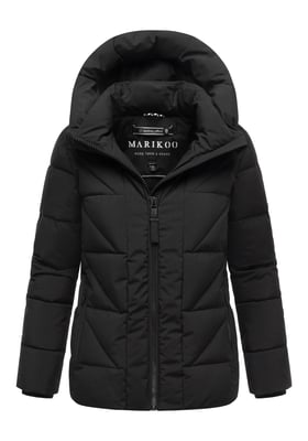 Marikoo dames winterjas Kuschelnasee met capuchon en fleecevoering