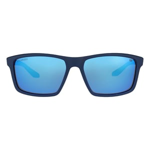 Caterpillar Rectangle Mens Matte Navy Grey Blue Mirror Polarized CTS-8033