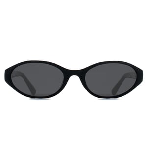 Quay Oval Womens Black Smoke Grey Aura Points