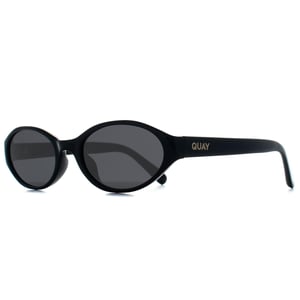 Quay Oval Womens Black Smoke Grey Aura Points