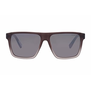 Superdry Rectangle Mens Matte Crystal Dark Grey Gradient Silver Mirror SDS-5046