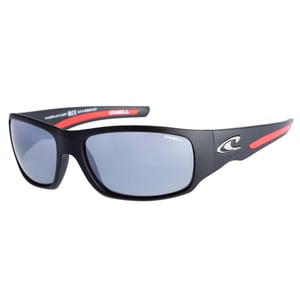 O'Neill Wrap Mens Matte Black Red Grey Silver Mirror Polarized ONS Zepol 2.0