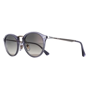Persol Round Unisex Transparent Ocean Clear Gradient Grey PO3166S