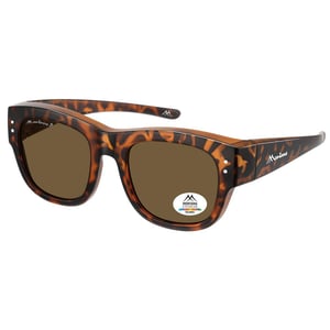 Montana Square Unisex Fit Over Matte Tortoise Brown Polarized FO7