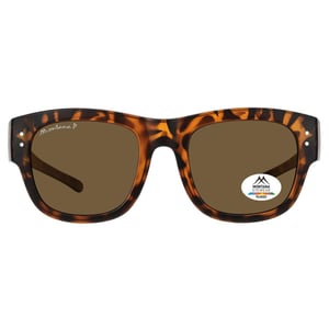 Montana Square Unisex Fit Over Matte Tortoise Brown Polarized FO7