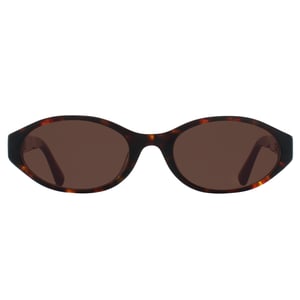 Quay Oval Womens Neutral Tortoise Brown Aura Points