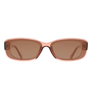 Quay Rectangle Womens Pale Rose Sepai Brown Gradient Vibe Check