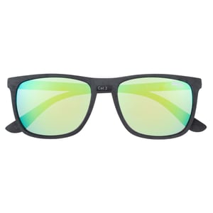 Superdry Square Mens Matte Black Green Mirror SDS Shockwave