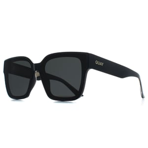 Quay Square Womens Black Black Polarized Drive In