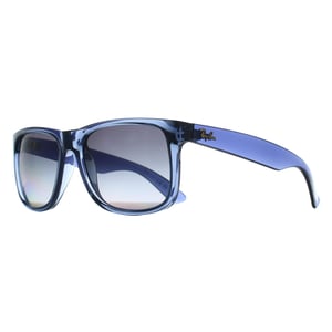 Ray-Ban Rectangle Unisex Transparent Blue Grey Gradient Polarized RB4165 Justin
