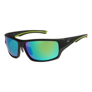 O'Neill Wrap Mens Matte Black Green Green Mirror Polarized ONS-9061 2.0