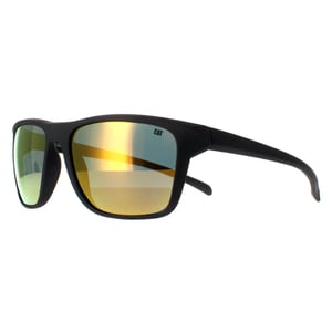 Caterpillar Rectangle Mens Matte Grey Orange Polarized CTS-8012