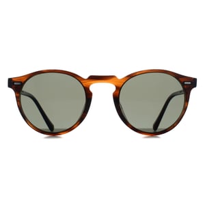 Oliver Peoples Round Unisex Tuscany Tortoise G-15 Polarized OV5217S Gregory Peck