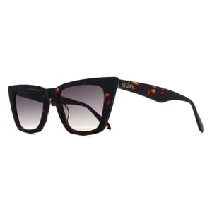 Quay Cat Eye Womens Dark Tortoise Smoke Transparent Call The Shots