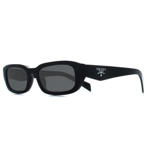 Prada Rectangle Womens Black Dark Grey PRB06S